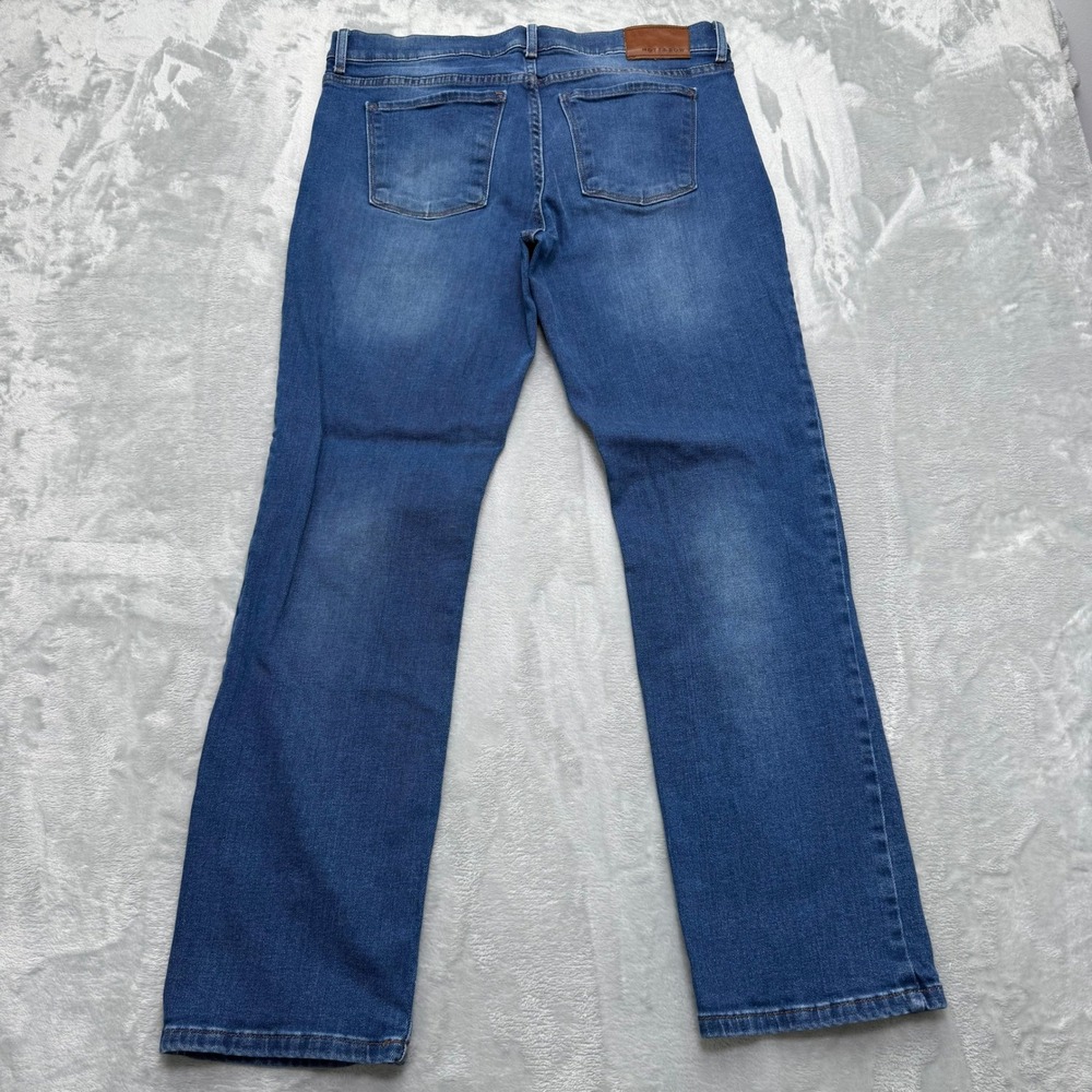 Mott & Bow Jeans Mens 34x32 Blue Straight Oliver Denim Casual Classic 5-Pocket - Picture 2 of 12
